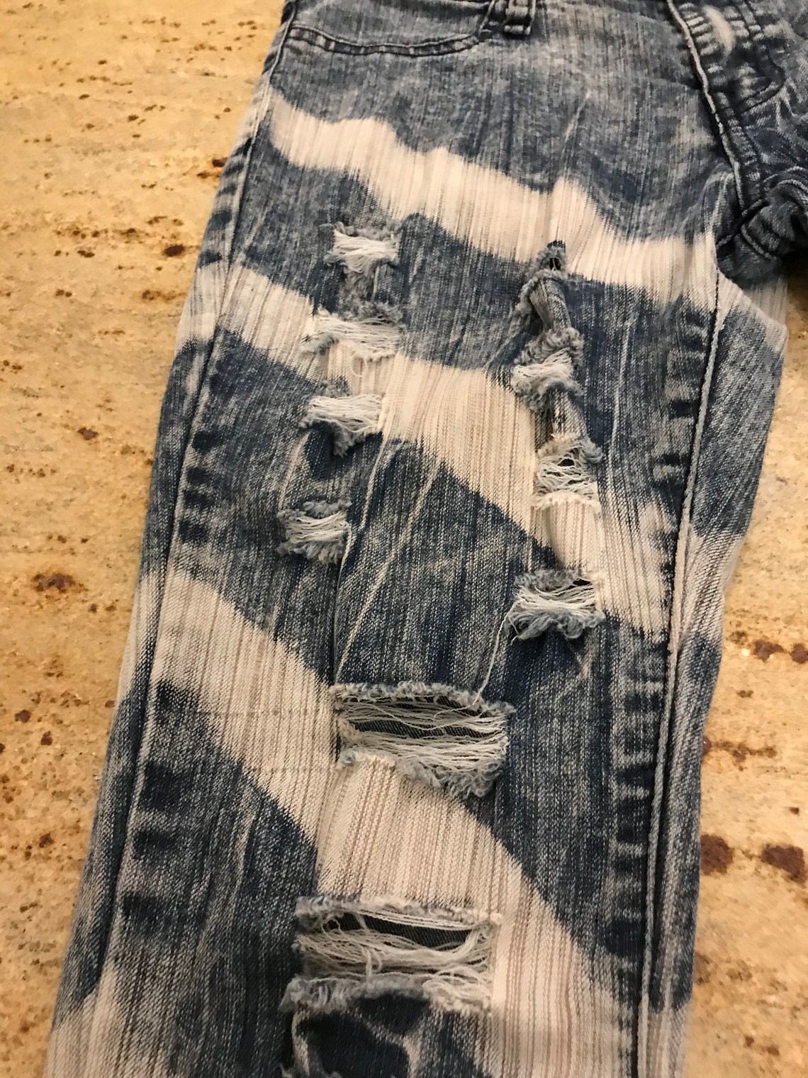 VIP Jeans Distressed Skinny Size 11/12 | Etsy