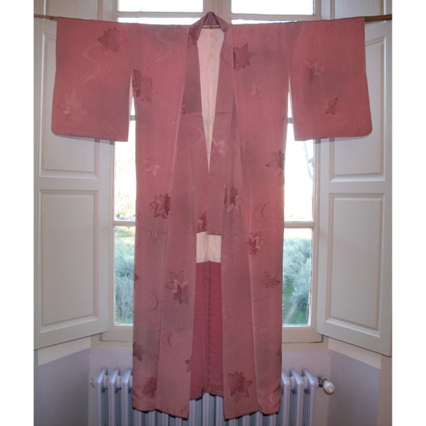 Vintage Silk Kimono from Kyoto Japan