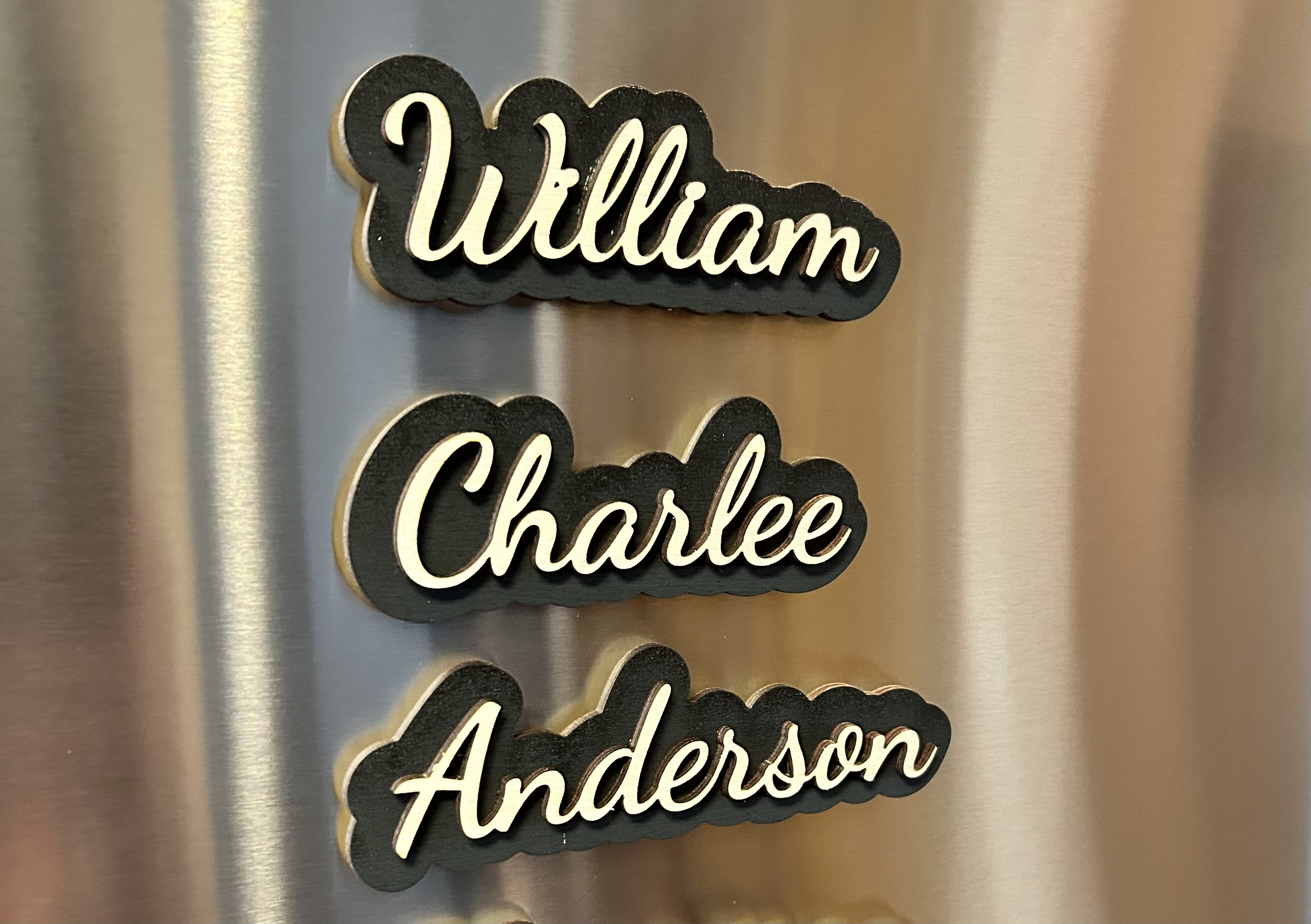 Personalized Wooden Name Magnet - Etsy