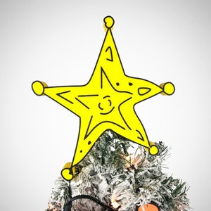 Cartoon Grouch Star Christmas Tree Topper image 1