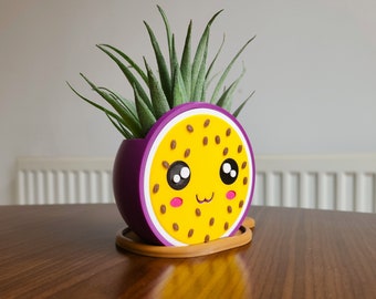 Kawaii Passion Fruit Shaped Flower Pot - Indoor Herb & Flower Planter - 2 Sizes Available