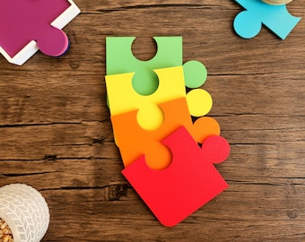 Posavasos / Posavasos de rompecabezas / Juego de 4/6/8 / Multicolor