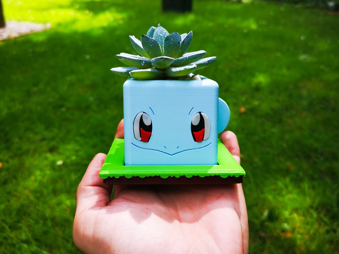 Squirtle Planter Flower Pot Pokemon Planter Office Decor Etsy Canada