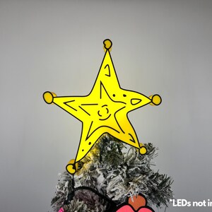 Cartoon Grouch Star Christmas Tree Topper image 5