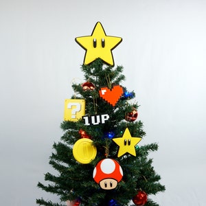 Super Mario Star Tree Topper Christmas Tree Topper - Etsy