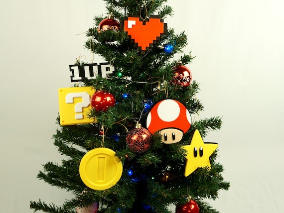 opción discordia Goma Super Mario Tree Decoraciones / Adornos de árbol de Navidad / - Etsy España