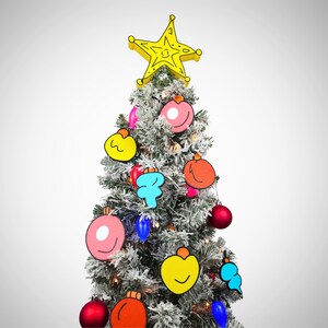 Cartoon Grouch Star Christmas Tree Topper image 2