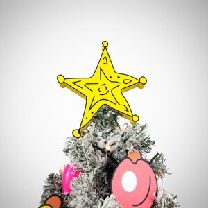 Cartoon Grouch Star Christmas Tree Topper image 6