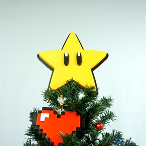 Super Retro Star Tree Topper Christmas Tree Topper Christmas Decoration Power Star Tree Topper image 6