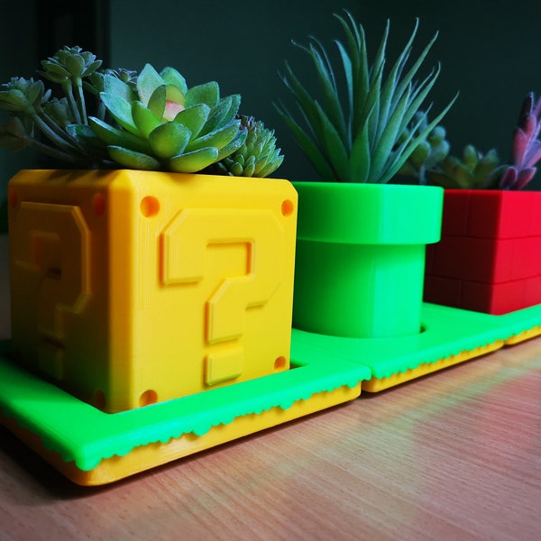 Jardineras Super Retro: Decoración de videojuegos retro
