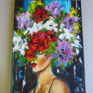 Woman Portrait oil painting Girl portrait art Woman portrait oil art Woman Face Artwork Abstract Portrait Woman face art Modern portrait