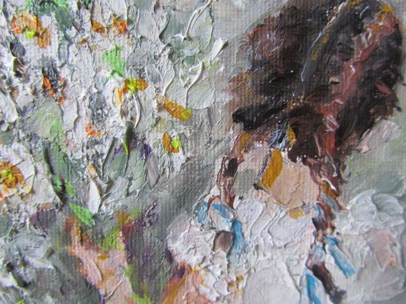 Little Girl Original Painting Children Oil Painting Girl in Etsy