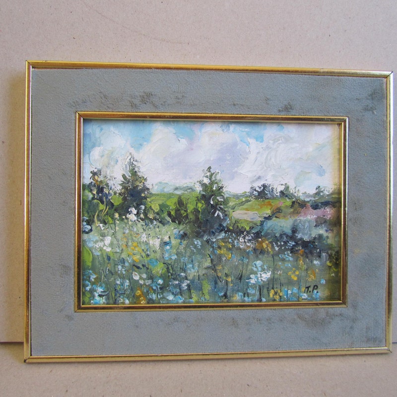 Framed Landscape Painting - Etsy