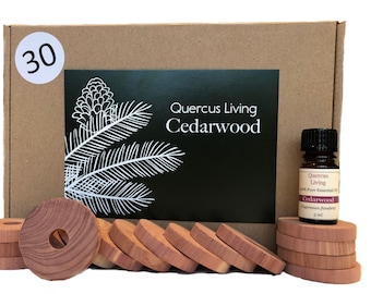 Cedarwood Moth Repellent Rings x 30. Natural Anti Moth , Chemical Free with Cedar Wood Essential Oil. Wardrobe/ Drawer Freshener