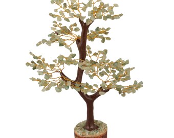Jade Bonsai Tree Etsy - green jade natural gemstone feng shui bonsai money tree for chakra balancing table decor health prosperity size 10 12 zoll golden wire