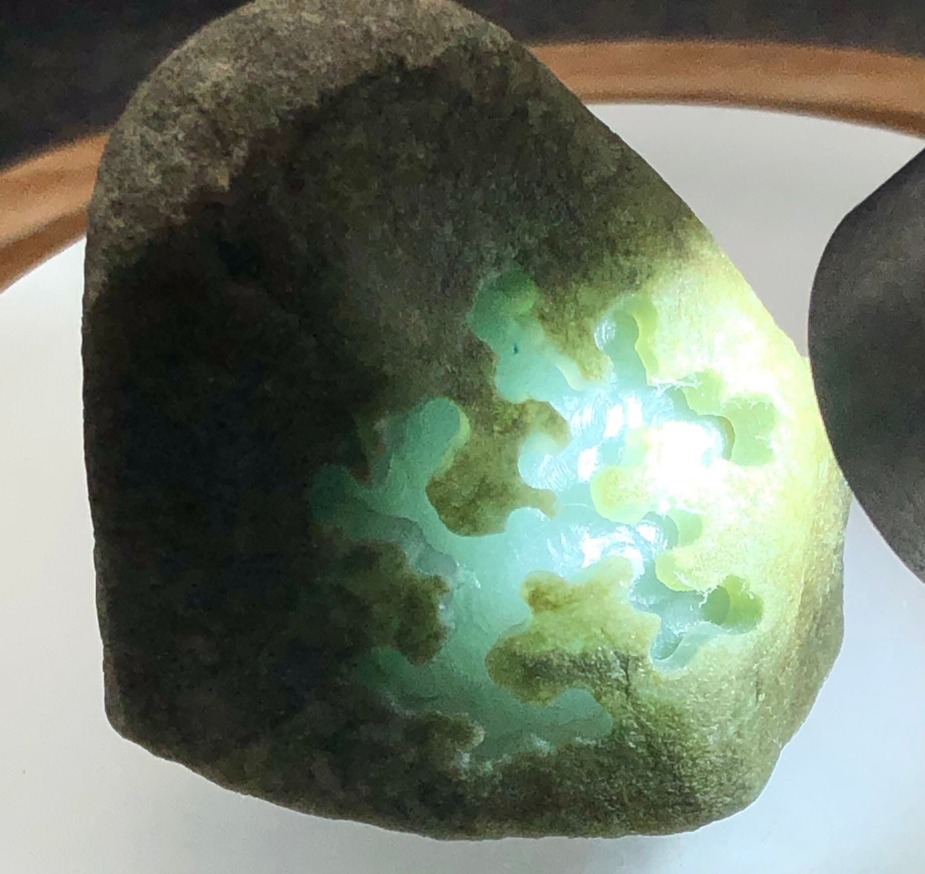 冰种翡翠 Burmese Ice Jadeite Rough | 200 Carat High-quality Stone