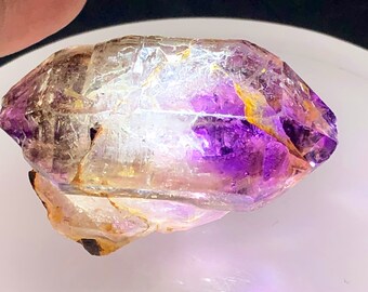 Raw Super seven crystal pointer-super 7 stone -melody stone - sacred stone -melody stone super seven tower, luck, meditation , chakra