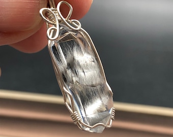 Colgante de cristal Brookite Premium, uno de los 10 mejores cristales de alta vibración, piedra de ascensión, punta doble, colgante, coleccionista, colgante de sanación cuántica,