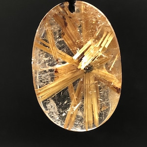 Rare starburst Rutilated quartz crystal pendant,colelctor large,crystal jewelry,wealth magnet,perfect gift