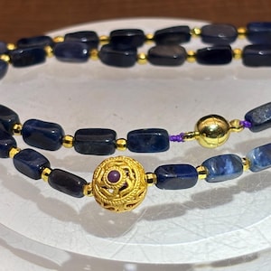 Collector,Blue,sugilite bracelet,richerite,majestic blue sugilite,purple sugilite charm,Jewelry,gel series,rare healing,gift for her,