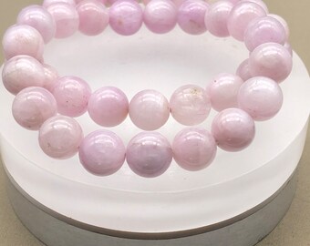 Kunzite Crystal Bracelet |Cat Eye,Healing Stone for Love,anti Anxiety, Chakra healing Spiritual Jewelry | Gift for her