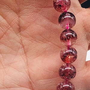 Premium-Red Super seven bracelet,super 7 crystal bracelet,powerful crystal,sacred stone, lepidocrocite bracelet,intuition,gift for her