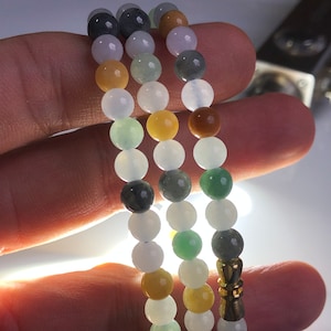 certified natural,Premium,Multi colour,Jadeite,3 band bracelet,jadeite necklace,Burmese jade,jade Jewelry,gift for her
