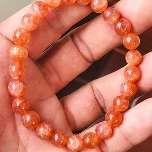 Premium,sunstone bracelet,sunstone,bracelet - healing stone,lucky charm,happy stone ,adventurecene, gift for her,