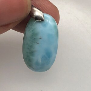 Larimar pendant,Dominican Republic-Larimar ,copper wrap pendant ,larimar larimar,gemstone,anti stress, gift for her