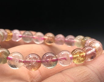 Macron,sweet,watermelon,Tourmaline , bicolour ,tourmaline bracelet, jewelry, beauty secret,happiness ,wealth, perfect gift