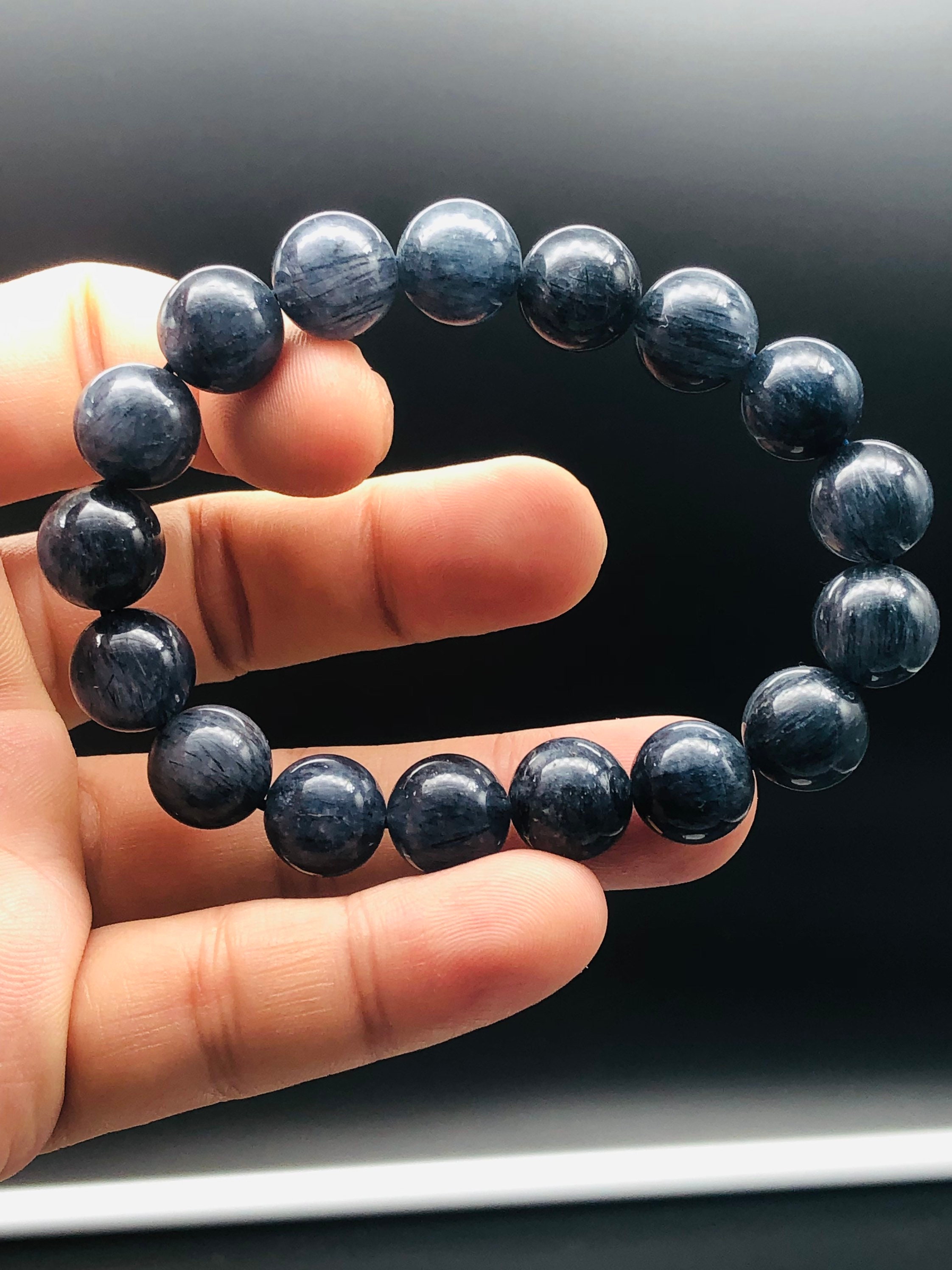 Limited,Rare,Dark-Blue Rutilated Bracelet,Blue rutile,Jewelry,crystal healing,abundance,back stabber,fengshui,success,gift for Her Limited,Rare,Dark-Blue Rutilated Bracelet,Blue rutile,Jewelry,crystal healing,abundance,back stabber,fengshui,success,gift for Her