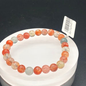 Premium,Arusha,sunstone bracelet,crystal Jewelry,green berly,happy stone, prosperous meditation, sun power stone, gift for her