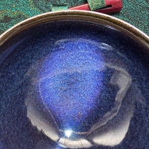 星空海景展カップ – 手作り天目茶碗 – 魏敏潔師匠 – 希少な青釉