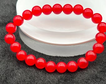 Icy-red South Agate Bracelet,nan Hong Bracelet ,red Jade,promote