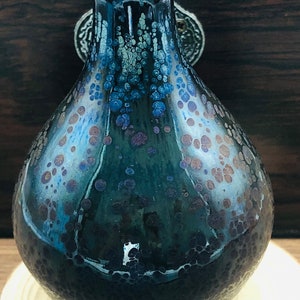 Tenmoku,handmade vase,jianzhan pottery,artistic,Unparalleled,yaobian,耀变,tianmu,jianzhan,建盏,unique gift