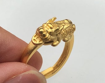 Millionär geheim,Gold Farbe überzogen,Gold Pixiu,Geldfall,Lotterie Glück,Glücksbringer,Piyao,Reichtum,Schützen,Geschenk für Sie,Ihn