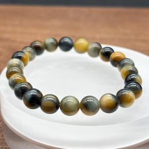 Premium blue yellow tiger eye bracelet,Jewelry,crystal,wealth,sales, resilient, healing,courage,protect, gift,special discount