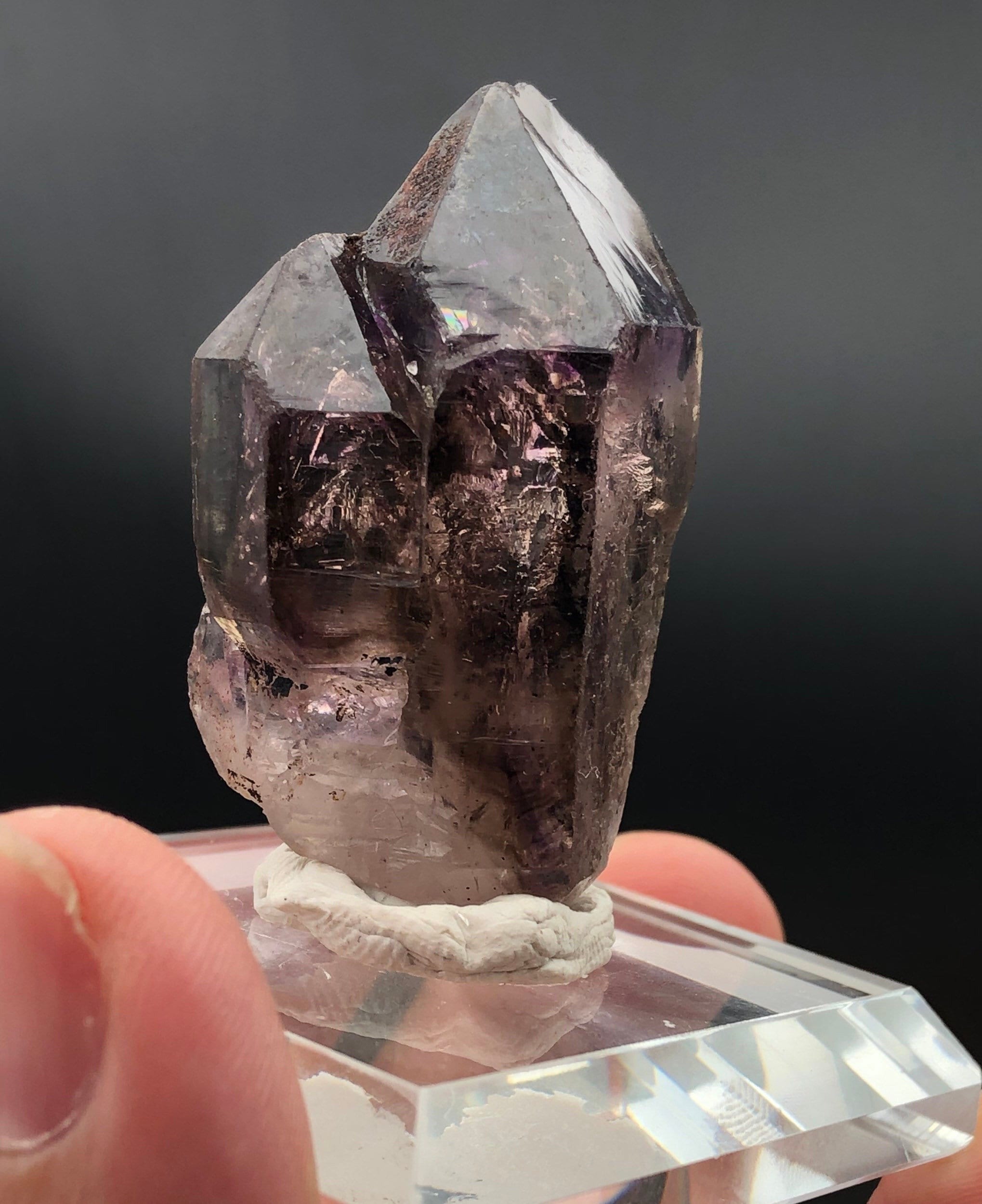 Raw Super Seven Crystal Stone, Specimen, Twin Peak Point, Melody Stone, Super 7, Sacred Stone Crown Activation, 3rd Eye Healing