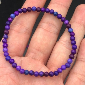 Collector,sugilite,majestic purple sugilite bracelet,sugilite Jewelry,sugilite bead,richerite bead,gift for her him,healing stones,