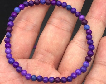 Collector,sugilite,majestic purple sugilite bracelet,sugilite Jewelry,sugilite bead,richerite bead,gift for her him,healing stones,