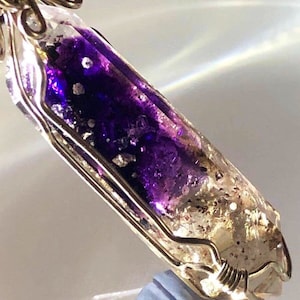 Rare,Super seven crystal,double terminated,super 7 pendant,melody stone,high vibrational,jewelry,luck,intuition,chakra ,JXCrystal,
