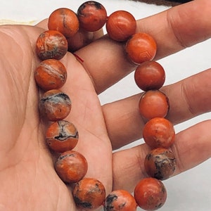 13mm-red south agate bracelet,baoshan agate bracelet,raw skin,aged baojiang,promote luck,prosperity,agate Crystal jewelry gift for him