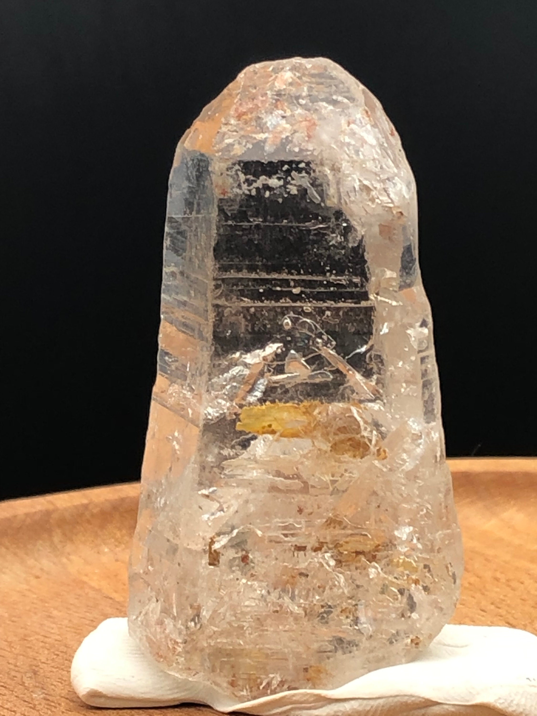 Enhydros Quartz, Lemurian Seed Crystal Wand, Healing Stone, Hidden Knowledge, Pyramid in Pointer, Unravel The Knowledge, Jxcrystal