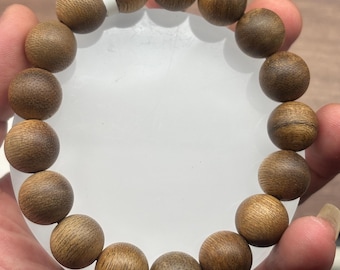 13mm,Natural Brunei Agarwood Bracelet |文莱沉香,wild oud resin bracelet,wellness, meditation , yoga,gift for her him
