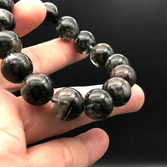 13mm,thousand Layer,green Phantom,garden Quartz,lodolite Bracelet