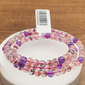 Super seven bracelet,melody stone-SUPER 7 bracelet,jewelry,necklace,charm,intuition,crystal Jewelry,gift for her