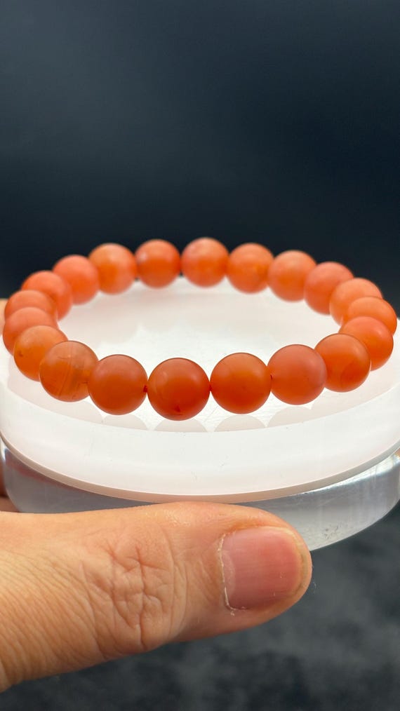 10mm,red South Agate Bracelet,nanhong,baoshan,agate Bracelet,nan
