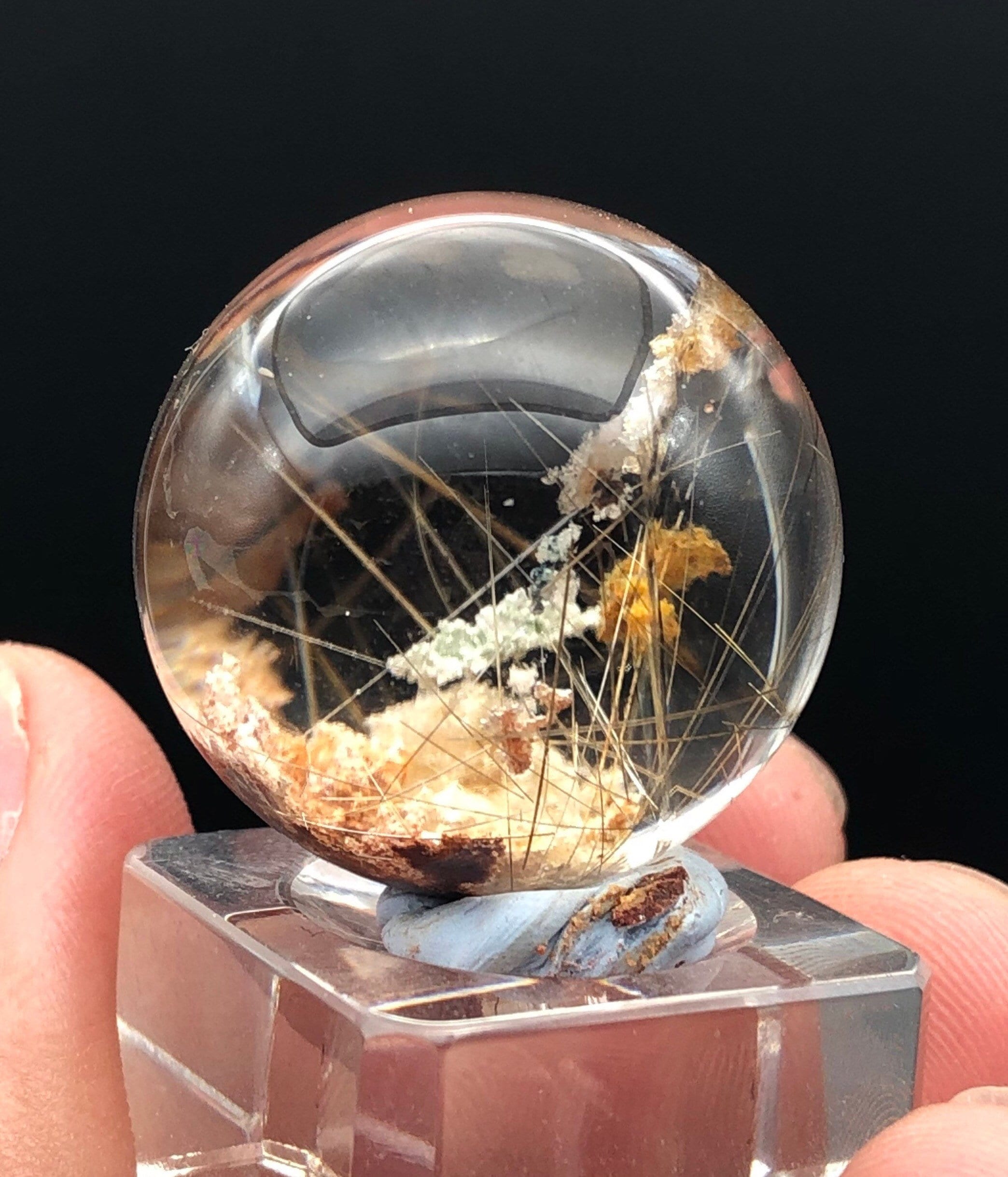 Rare 3 Colours-scenic Sphere, Garden Quartz Ball, Crystal