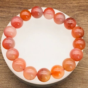 12mm,Icy,macrame,red south agate bracelet,nan hong bracelet,lucky,promote luck- prosperity,crystal jewelry, nanhong , gift for her