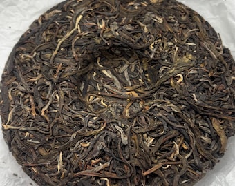 Premium Man Gang Ancient Tree Puerh Tea | 2019 Yunnan Raw Gong fu tea with Rock Rhythm & Floral Aroma | organic tea, Aging Potential,newbie
